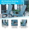 Flash Furniture 2 PK Sea Foam Poly Resin Adirondack Rocking Chairs JJ-C14705-SFM-2-GG
